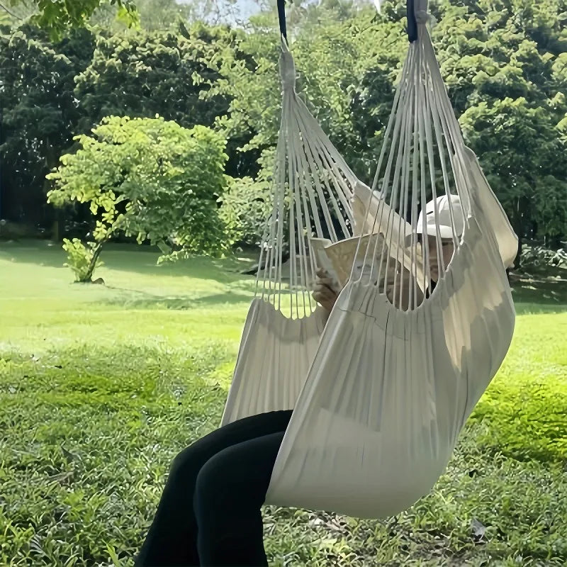 1pc Leisure Fabric Hammock Chair Outdoor