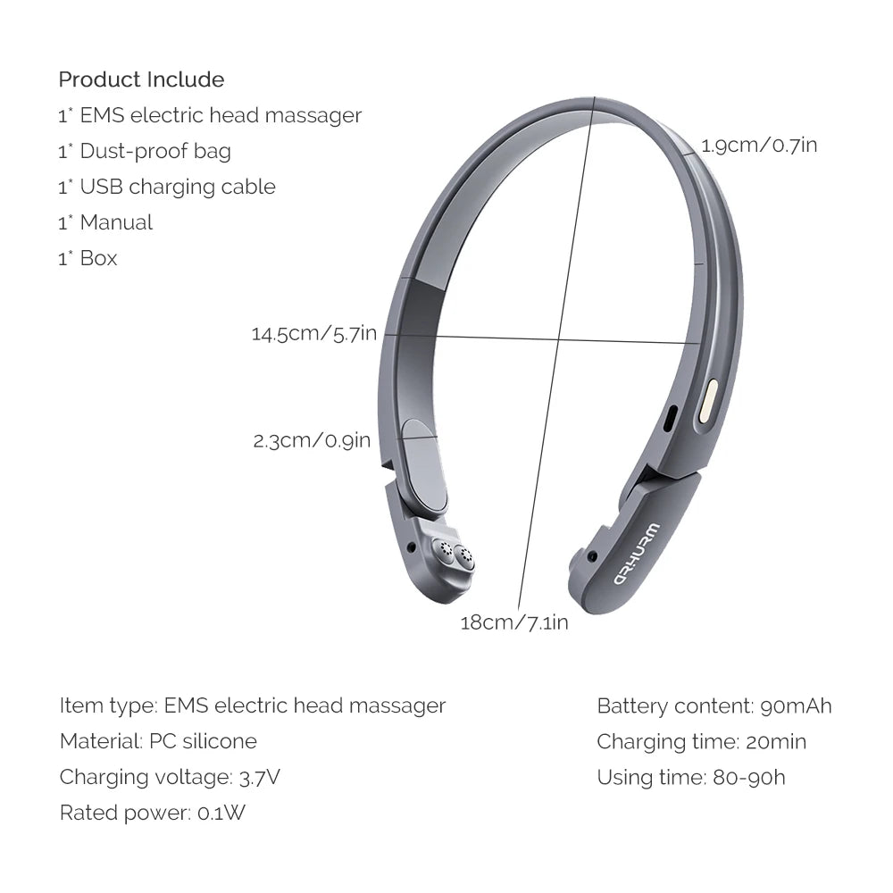 EMS Electric Head Massager