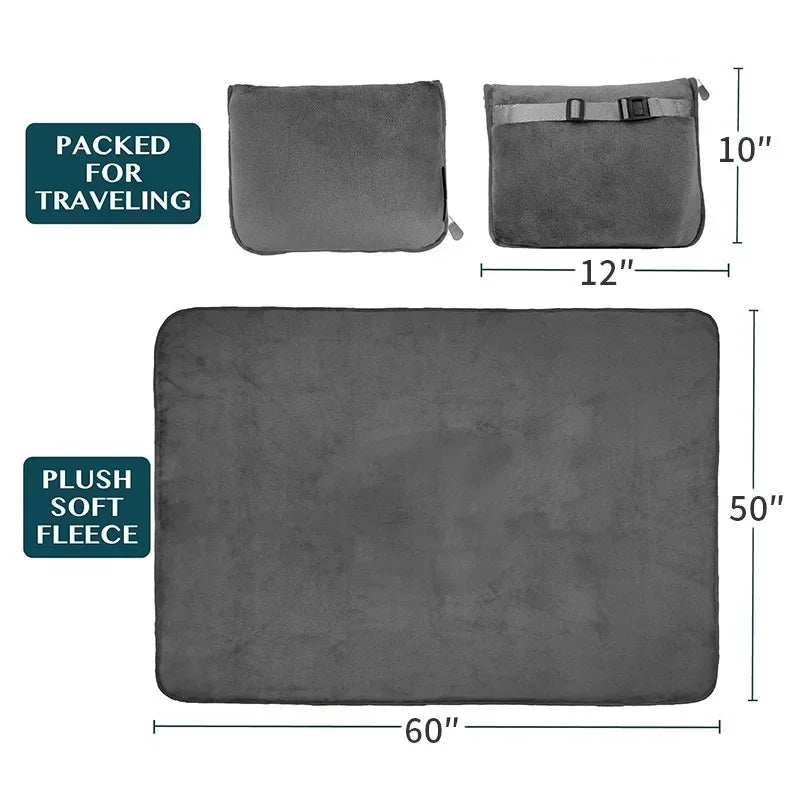 Multi Functional Portable Cuddle Cution Pillow 2 in 1 Travel Blankets
